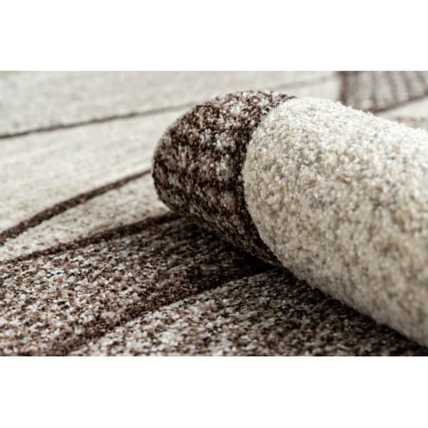 Matta FEEL 5675/15011 WAVES brun / beige / grädde, 80x150 cm