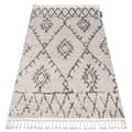 Pikkukuva 1 / 5: Matto BERBER FEZ G0535 kerma / ruskea Tupsut berbery Marokkolainen shaggy, 160x220 cm