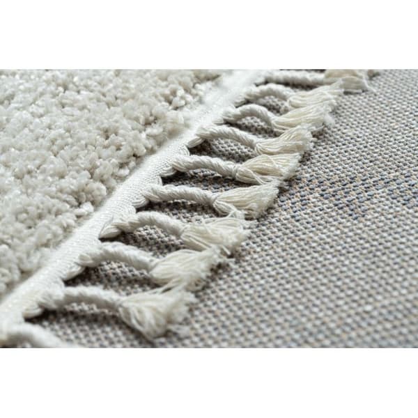 Tæppe BERBER MEKNES B5910 fløde / grå kvaster berberi Marokkansk shaggy, 160x220 cm