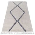 Pikkukuva 1 / 5: Matto BERBER MEKNES B5910 kerma / harmaa Tupsut berbery Marokkolainen shaggy, 200x290 cm