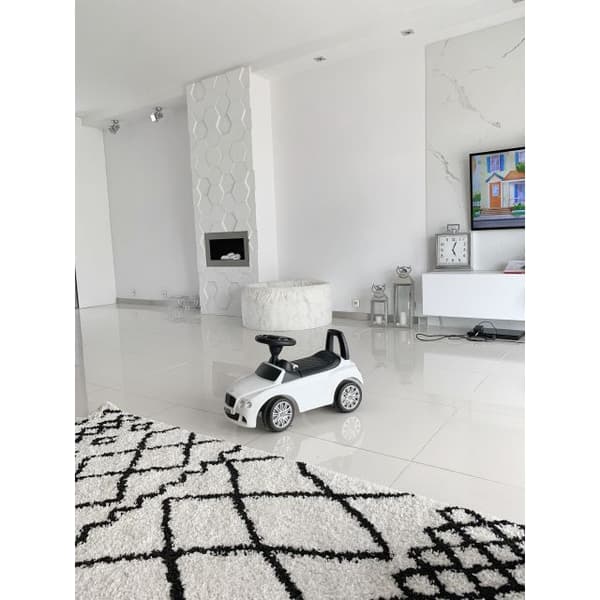 Tæppe BERBER SAFI N9040 hvid / sort kvaster berberi Marokkansk shaggy, 140x190 cm