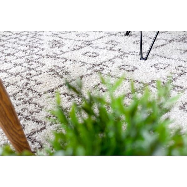 Matto BERBER TANGER B5940 kerma / ruskea Tupsut berbery Marokkolainen shaggy, 200x290 cm