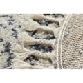 Miniatyrbild 5 av 5: Matta BERBER AGADIR G0522 cirkel grädde / grå Fringe Berber marockansk shaggy, cirkel 160 cm