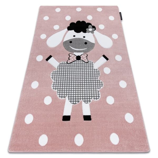 Matta PETIT DOLLY får rosa, 200x290 cm