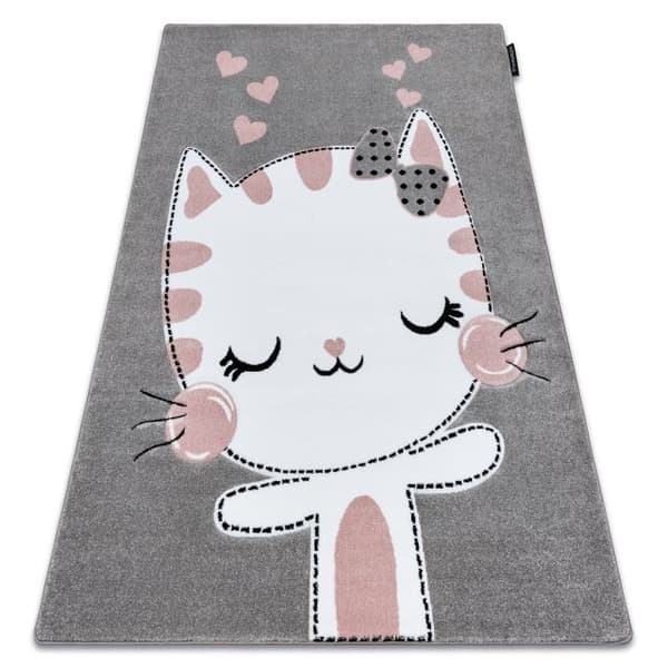 Matto PETIT KITTY KISSA harmaa, 180x270 cm
