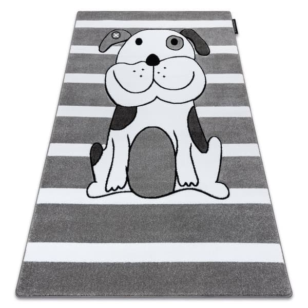 Matta PETIT PUPPY valp grå, 180x270 cm