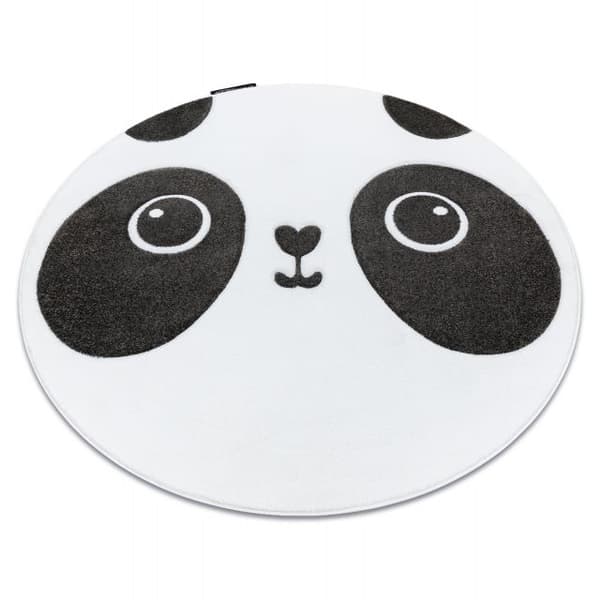 Matto PETIT PANDA pyörä valkoinen, cirkel 160 cm