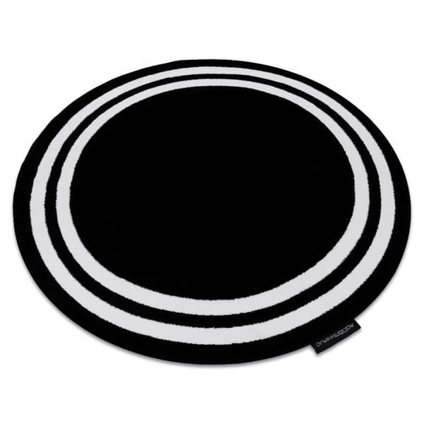 Matta HAMPTON Ram cirkel svart, cirkel 120 cm