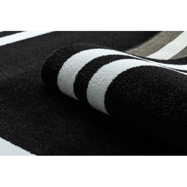 Matta HAMPTON Ram cirkel svart, cirkel 140 cm