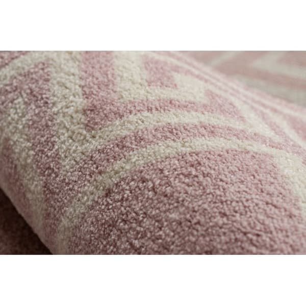 Matta HAMPTON Grecos cirkel rosa, cirkel 140 cm