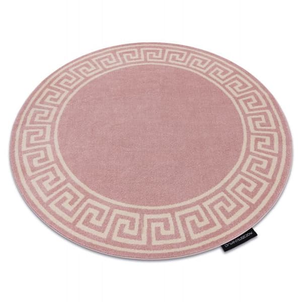 Matta HAMPTON Grecos cirkel rosa, cirkel 140 cm