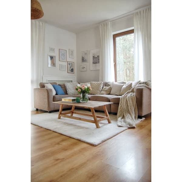 Tæppe BUNNY beige IMITERET KANINPELS, 160x220 cm