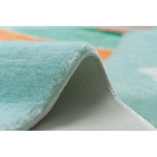 Matto PLAY Ilmapallot pilvet G3426-2 vihreä liukastumisenesto, 160x215 cm