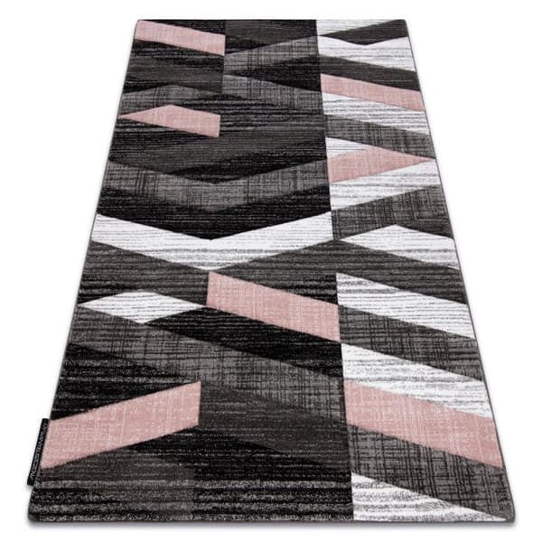 Matta ALTER Bax Ränderrodna rosa, 120x170 cm