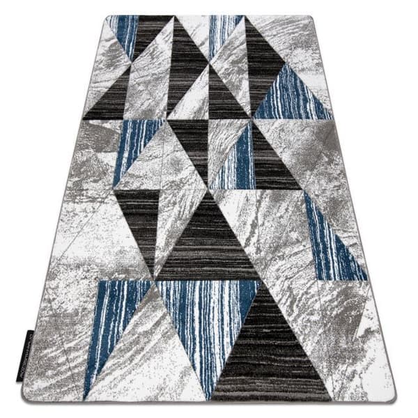 Matta ALTER Nano Triangles blå, 120x170 cm