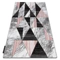 Miniatyrbild 1 av 5: Matta ALTER Nano Triangles rodna rosa, 160x220 cm