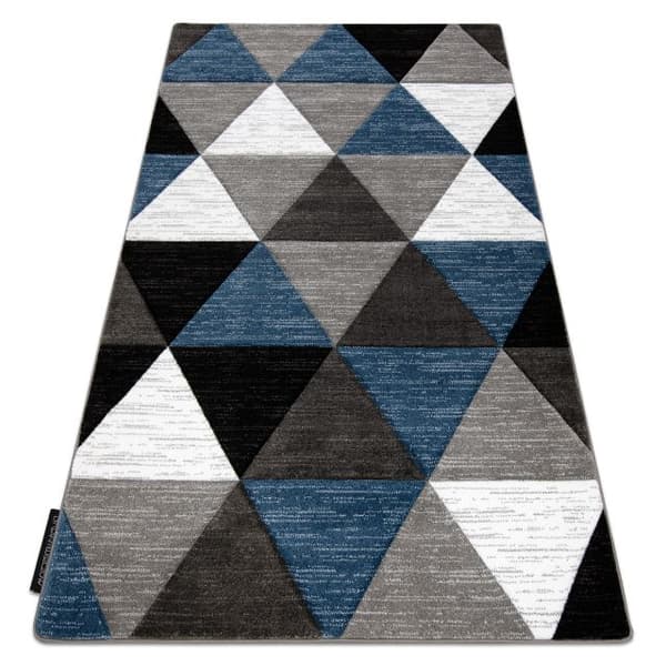 Matta ALTER Rino Triangles blå, 180x270 cm