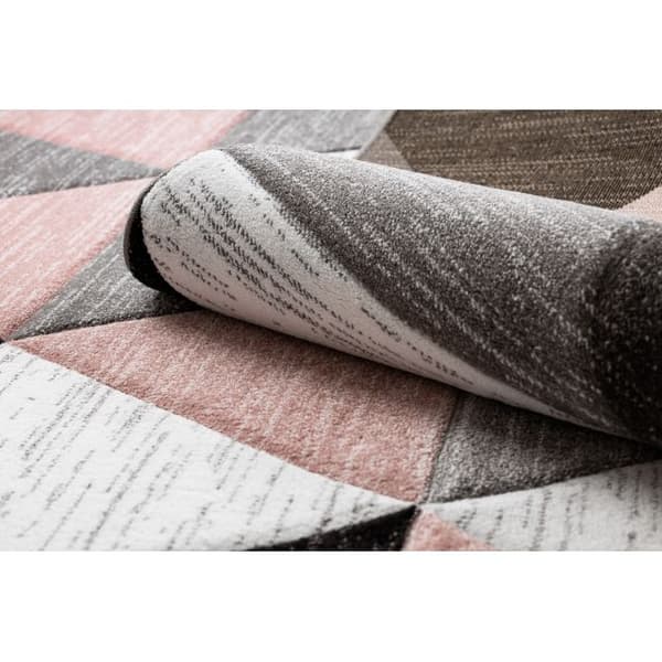 Matta ALTER Rino Triangles rodna rosa, 180x270 cm