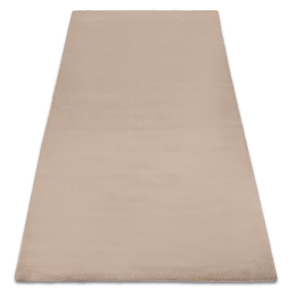 Tæppe BUNNY taupé beige IMITERET KANINPELS, 200x290 cm