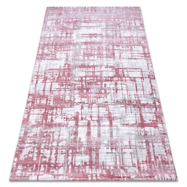 Matta ACRYLIC DIZAYN 122 light rosa / light grå , 160x230 cm