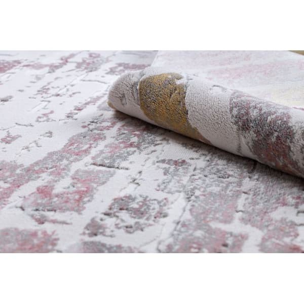 Matta ACRYLIC DIZAYN 125/5057 rosa, 100x300 cm