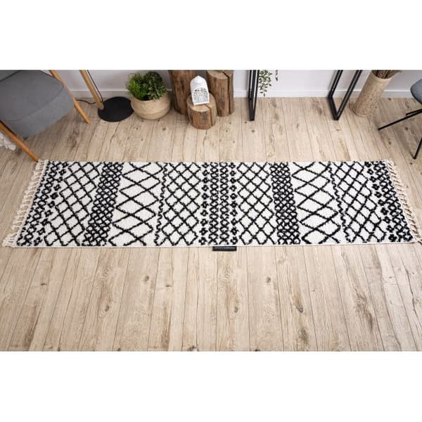 Tæppe, Fortovet BERBER SAFI hvid - ind i køkkenet, til gangen, til korridoren, 80x200 cm