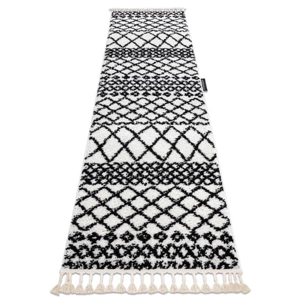 Matto, Matto BERBER SAFI valkoinen - keittiöön, eteinen, käytävään, 80x300 cm