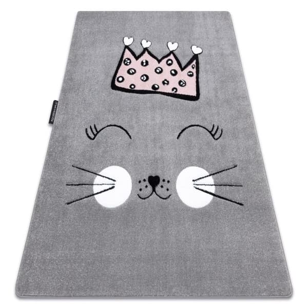 Matto PETIT CAT KISSA CORONA harmaa, 180x270 cm
