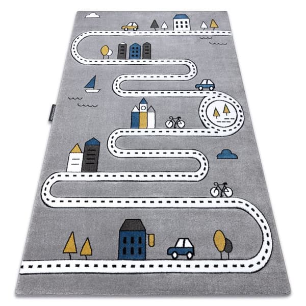 Matto PETIT STREET KADUT harmaa, 80x150 cm