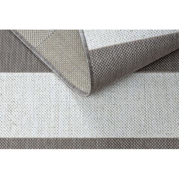 Sisaltæppe SISAL FLAT 48644686 Bælter hvid beige, 140x200 cm