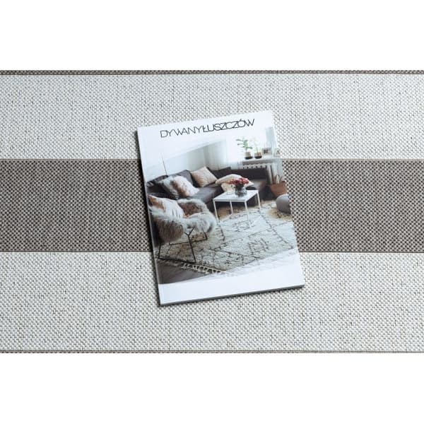 Sisaltæppe SISAL FLAT 48644686 Bælter hvid beige, 140x200 cm