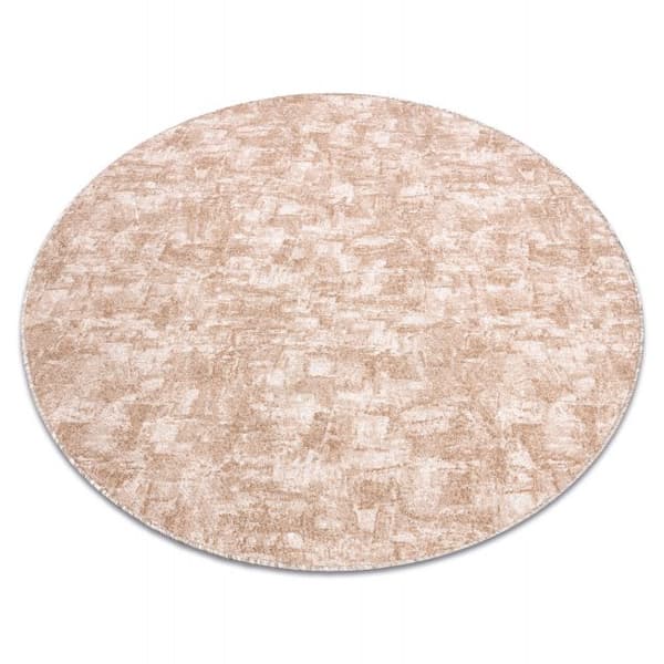 Matta, runda SOLID beige 30 CONCRETE, cirkel 200 cm