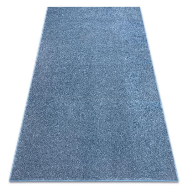 Matta vägg till vägg  SANTA FE blå 74 vanlig, platt, en färg, 100x500 cm