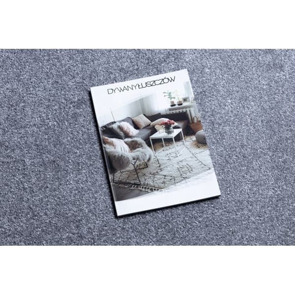 Matta, runda SANTA FE silver 92 vanlig, platt, en färg, cirkel 150 cm