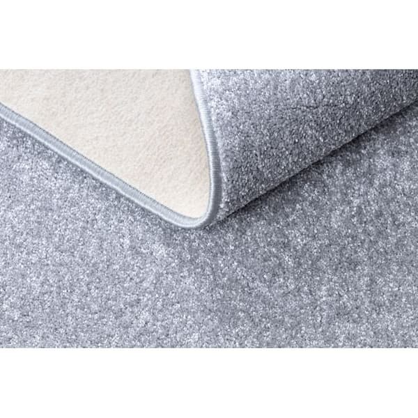 Matta vägg till vägg SANTA FE silver 92 vanlig, platt, en färg, 100x150 cm