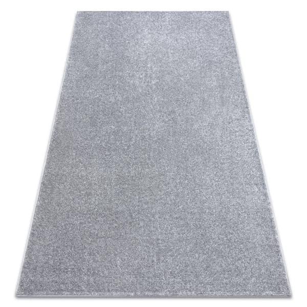 Matta vägg till vägg SANTA FE silver 92 vanlig, platt, en färg, 100x150 cm