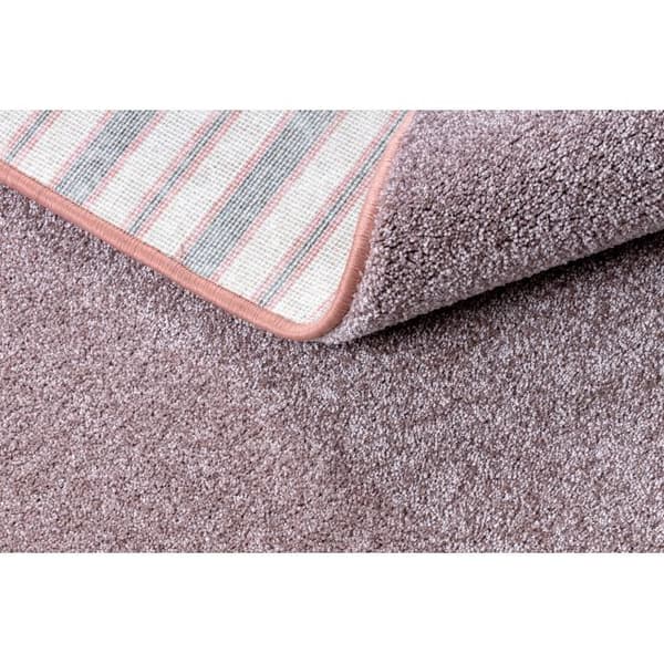 Matta, runda SAN MIGUEL rodna rosa 61 vanlig, platt, en färg, cirkel 150 cm