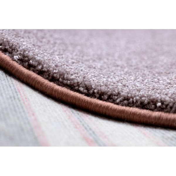 TÆPPER - FOREDRAG SAN MIGUEL puce 61 glat, forenet, enfarvet, 100x250 cm