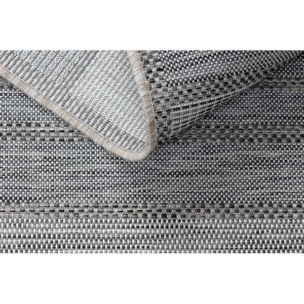 Sisaltæppe SISAL LOFT 21108 Linjer grå / elfenben / sølv, 160x230 cm