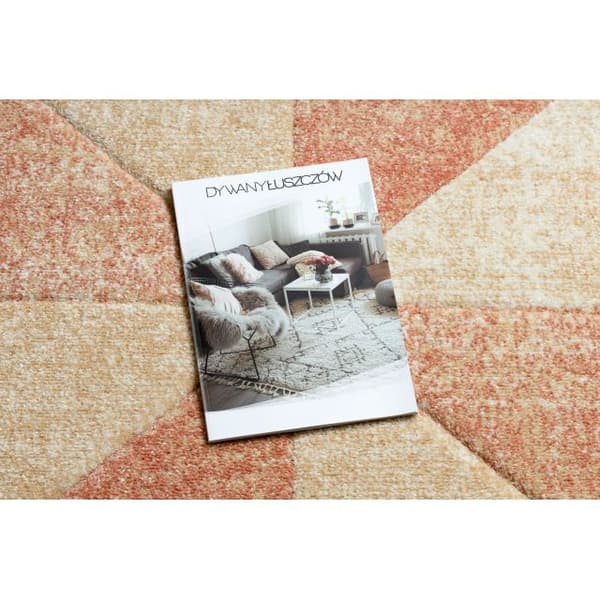 Matta FEEL 5672/17911 Triangles beige/terracotta, 80x150 cm