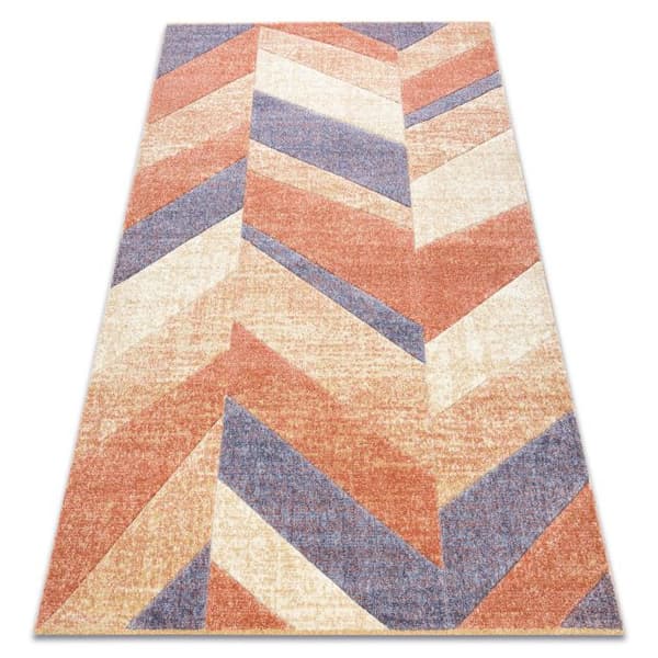 Matta FEEL 5673/17931 Herringbone beige/terracotta/violet, 160x220 cm