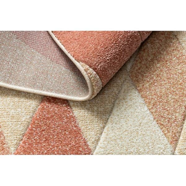 Matta FEEL 5674/17911 Ruter beige/terracotta, 80x150 cm