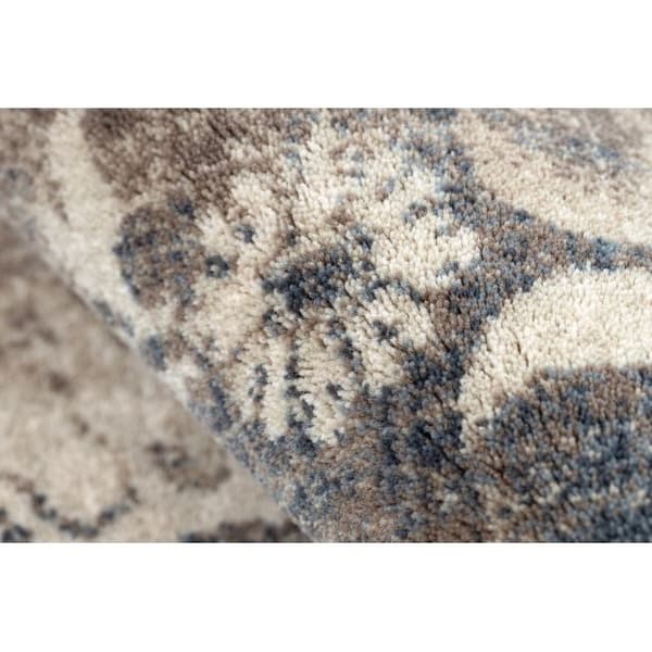 Matto NAIN Ornamentti vintage 7601/50977 beige / laivastonsininen, 240x340 cm