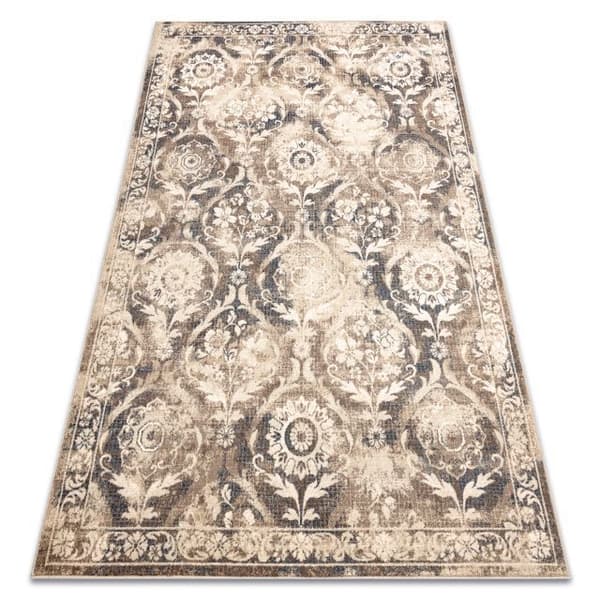 Tæppe NAIN Pynt vintage 7601/50977 beige / marineblå blå, 240x340 cm