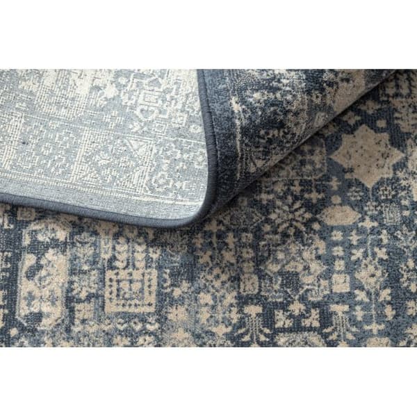 Tæppe NAIN Overdubbed vintage 7591/50911 marineblå blå / beige , 160x230 cm