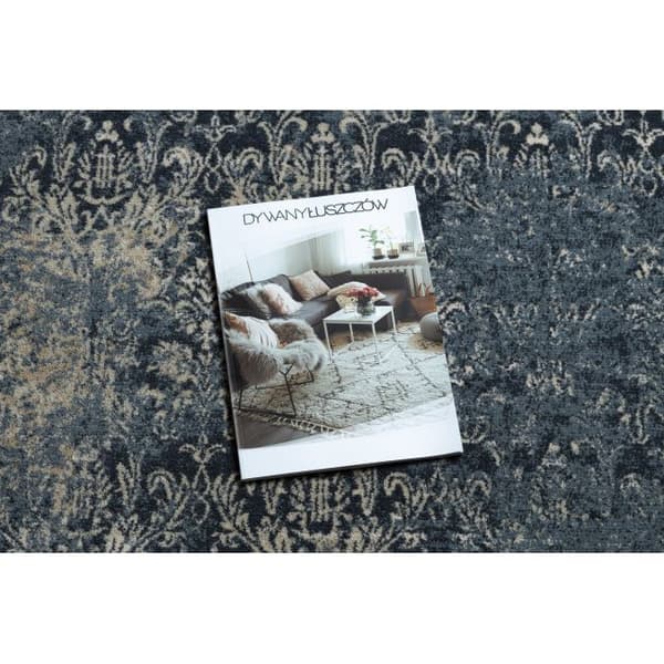 Tæppe NAIN Overdubbed vintage 7010/50911 marineblå blå / beige , 160x230 cm