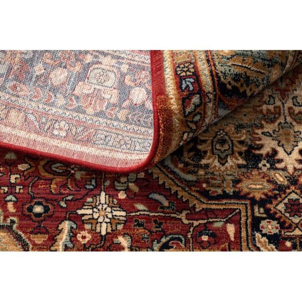 Tæppe KESHAN Pynt itämainen 7518/53528 beige / marineblå blå, 120x145 cm