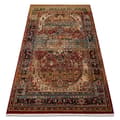Miniatyrbillede 1 af 5: Tæppe KESHAN Pynt itämainen 7518/53528 beige / marineblå blå, 120x145 cm