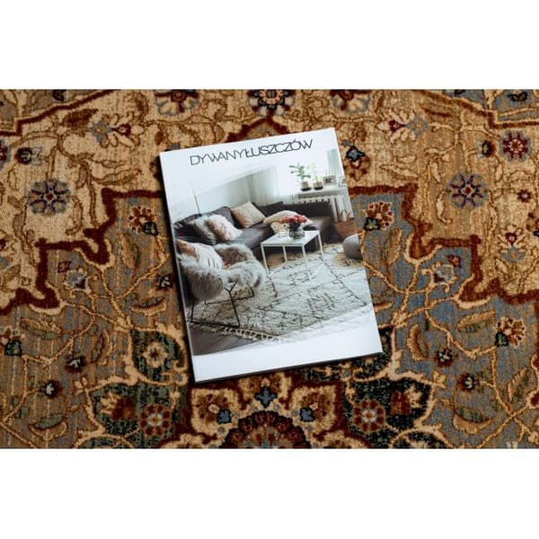 Tæppe KESHAN Rosette itämainen 7519/53555 beige / marineblå blå, 250x340