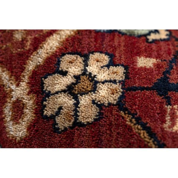 Matto KESHAN itämainen klassinen 7522/53588 beige / punaruskea / laivastonsininen, 120x145 cm